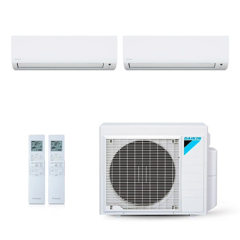 Vista 2 Ar-Condicionado Multi Split Inverter Daikin 18.000 BTUs (2x Evap HW 9.000) Quente/Frio 220V