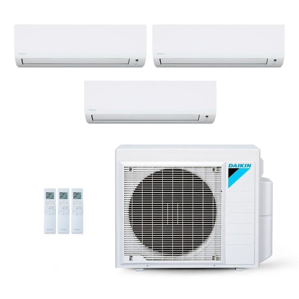 Vista 2 Ar-Condicionado Multi Split Inverter Daikin 28.000 BTUs (2x Evap HW 9.000 + 1x Evap HW 24.000) Quente/Frio 220V Branco Branco