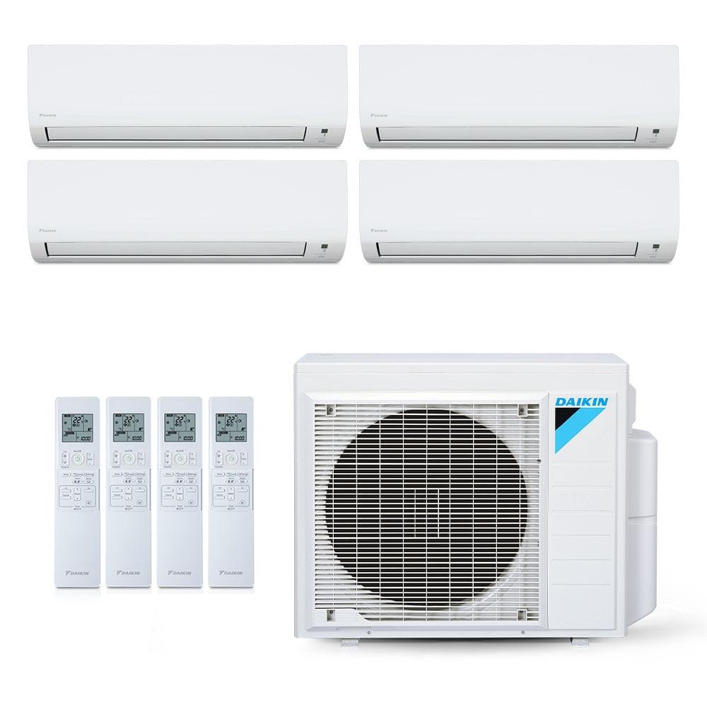 Vista 2 Ar-Condicionado Multi Split Inverter Daikin 28.000 BTUs (4x Evap HW 9.000) Quente/Frio 220V Branco Branco