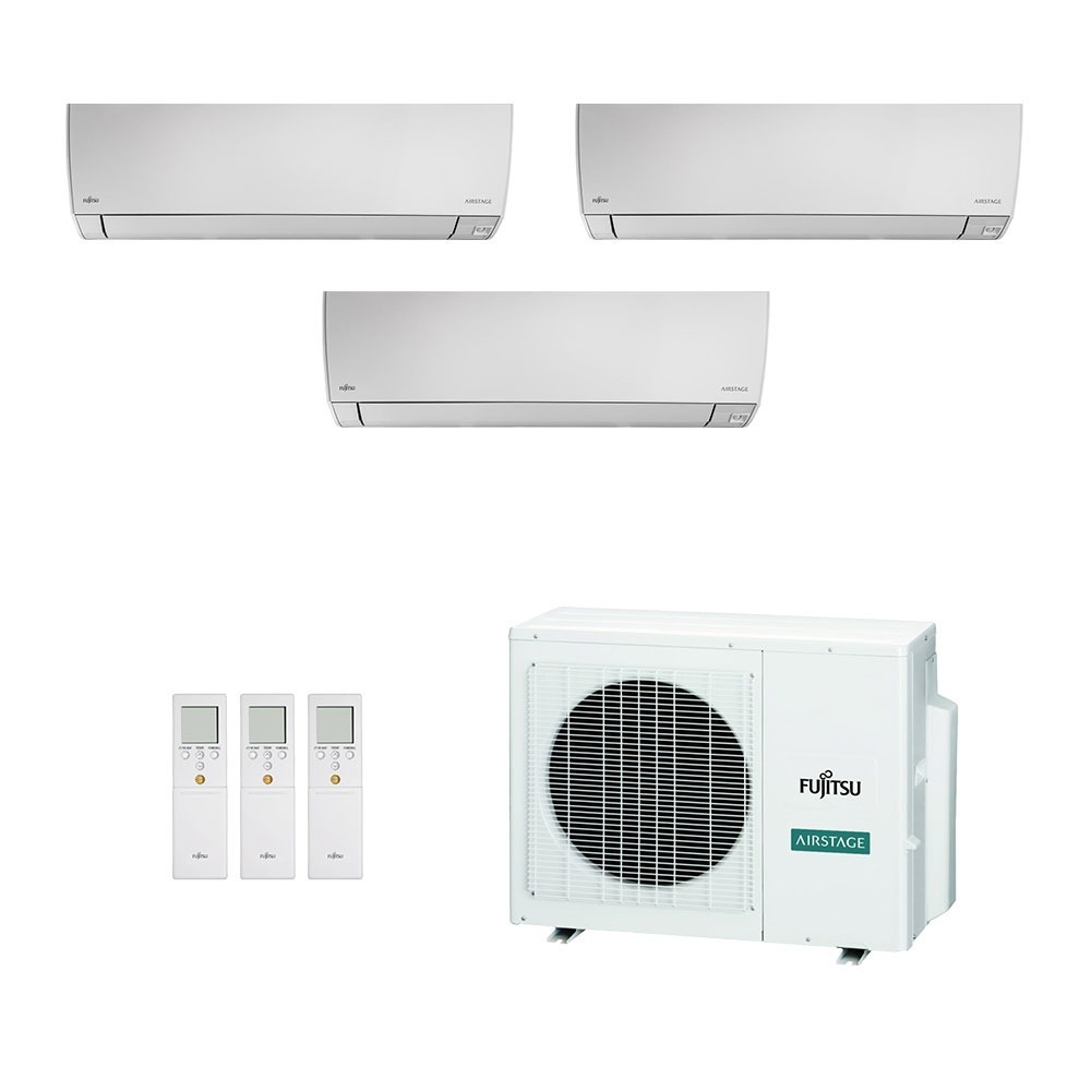 Ar-Condicionado Multi Split Inverter Fujitsu 23.000 (3x Evap HW 9.000) Quente/Frio 220V