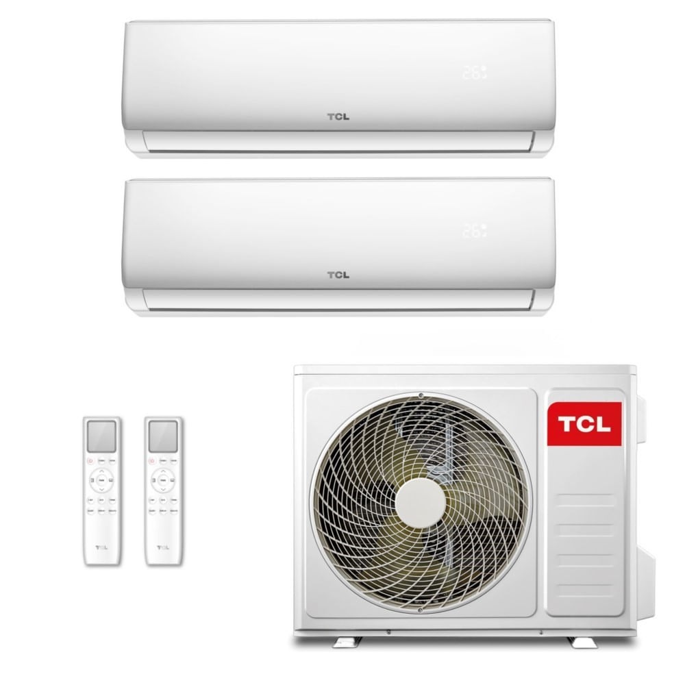 Ar-Condicionado Multi Split Inverter TCL 18.000 (2x Evap HW 9.000) Quente/Frio 220V