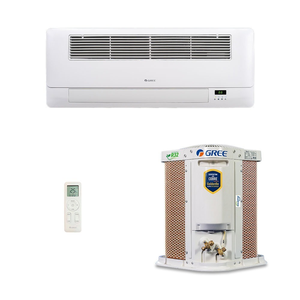 Ar-Condicionado Split Cassete 1 Via Inverter Gree G-Línea 9.000 BTUs R-32 Só Frio 220V Monofásico