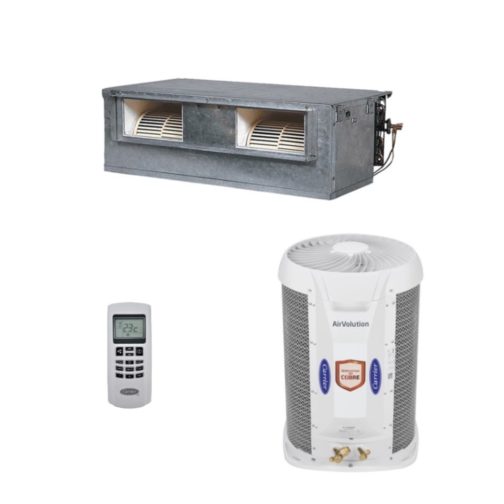 Vista 2 Ar-Condicionado Split Duto Carrier Versatile 30.000 BTUs Só Frio 220V Monofásico Metal Metal