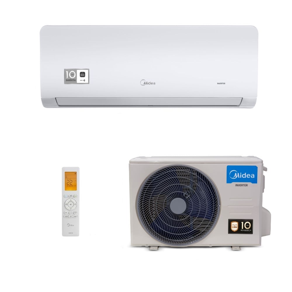 Vista 2 Ar-Condicionado Split HW Inverter Springer Midea Xtreme Save Connect 24.000 BTUs R-32 Quente/Frio 220V Branco Branco