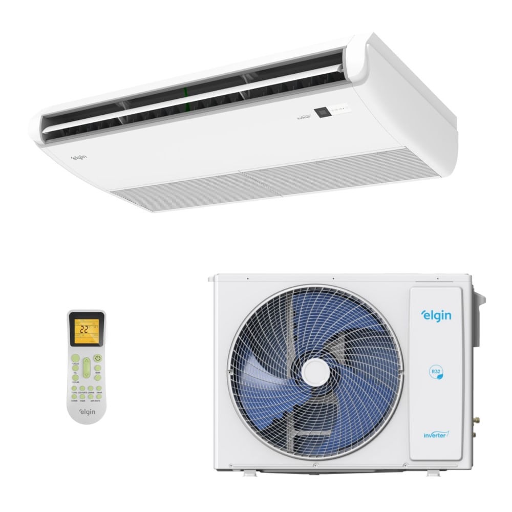 Vista 2 Ar-Condicionado Split Piso Teto Inverter Plus R-32 Elgin 36.000 BTUs Só Frio 220V Monofásico Branco Branco