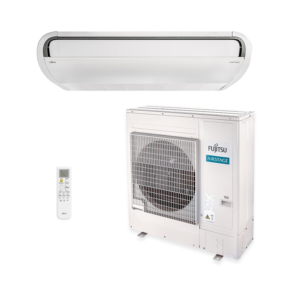 Vista 2 Ar-Condicionado Split Teto Inverter Fujitsu 45.000 BTUs Quente/Frio R32 380V Trifásico Branco Branco