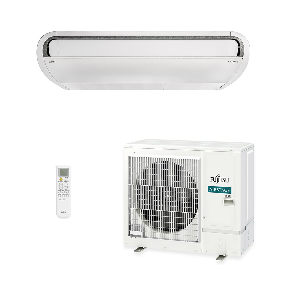 Vista 2 Ar-Condicionado Split Teto Inverter Fujitsu Airstage 36.000 BTUs Quente/Frio R32 380V Trifásico Branco Branco
